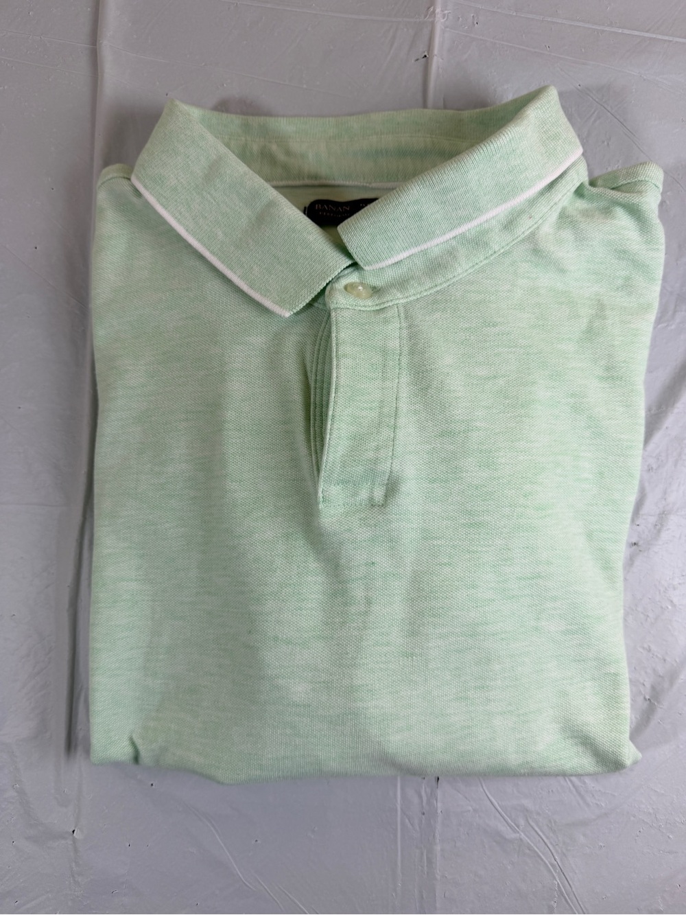 Banana Republic Mint Green Polo with White‎ Piping